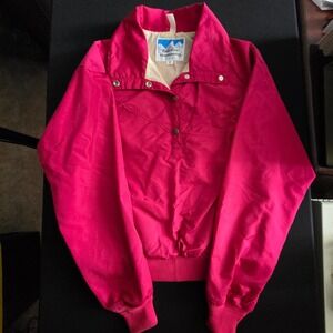 Vintage Powderhorn Mountaineering Girls Pink Ski Jacket Made in USA Size 12